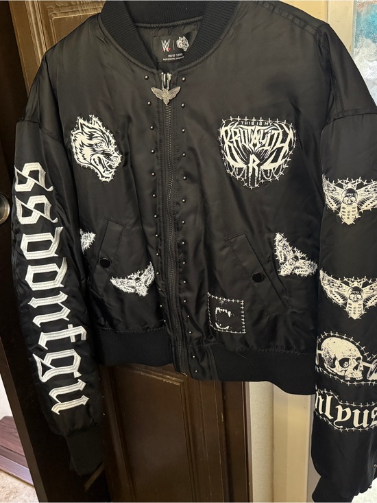 Darc Sport Other - Black Embroidered Bomber Jacket - WWE x Darc Sport